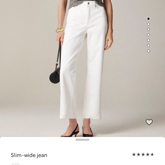 J. Crew Denim - J. Crew Women's White Slim-Wide Jean